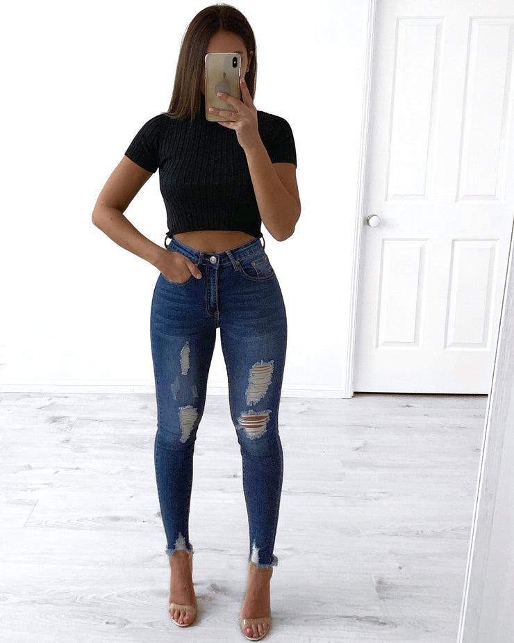 ARIZONA Jeans Co. cropped blue jeans, size 5